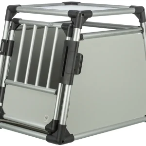 TRIXIE Transportbox Aluminium M 55 x 62 x 78 cm hellgrau/silber Neue Kollektion